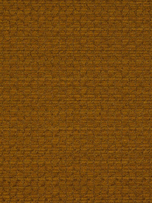 Close-up of warm amber woven upholstery fabric with a fine textured surface.
