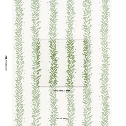 SCHUMACHER  MARIAN MCEVOY TENDRIL STRIPE INDOOR/OUTDOOR PRINTS,INDOOR/OUTDOOR,HIGH PERFORMANCE PRINTS,INDOOR/OUTDOOR,HIGH PERFORMANCE LEAF   - 181672