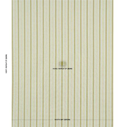 Vertical striped wallpaper in gold, beige & pale gray tones with a subtle metallic sheen; width 54" (137 cm).