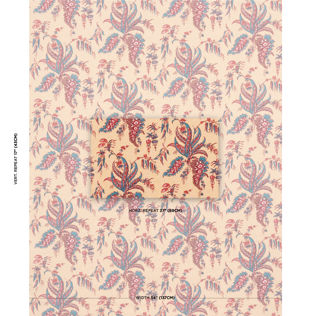 SCHUMACHER  LE MAX APOLLINE BOTANICAL PRINTS PRINTS ROUGE , BLEU   - 181730