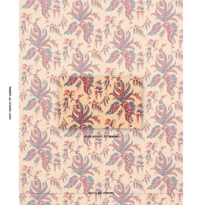 SCHUMACHER  LE MAX APOLLINE BOTANICAL PRINTS PRINTS ROUGE , BLEU   - 181730