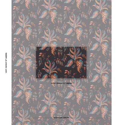 SCHUMACHER  LE MAX APOLLINE BOTANICAL PRINTS PRINTS ROUGE , NOIR   - 181732