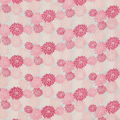 SCHUMACHER FABRIC  MOLLY MAHON DAHLIA HAND BLOCK PRINT   HOT PINK   - 181801
