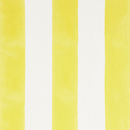 SCHUMACHER  MOLLY MAHON WIDE HAND BLOCK STRIPE PRINTS PRINTS YELLOW   - 181812