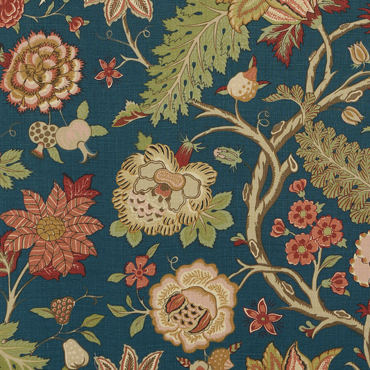 SCHUMACHER  PERENNIAL FAVORITES  DARSY TREE OF LIFE PRINTS PRINTS PEACOCK   - 181881