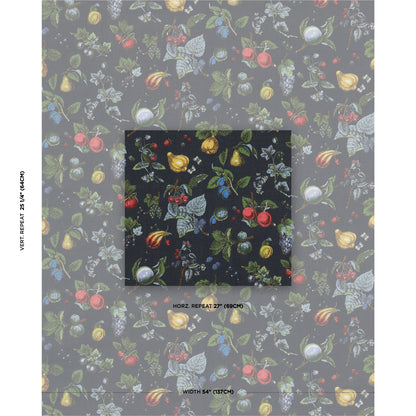 SCHUMACHER  SCHUMACHER CLASSICS BERRY GROVE PRINTS PRINTS NOIR   - 181890