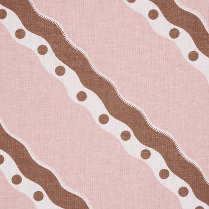 SCHUMACHER  DOMINO EFFECT ROUSSEAU STRIPE   Cocoa & Blush   - 181912