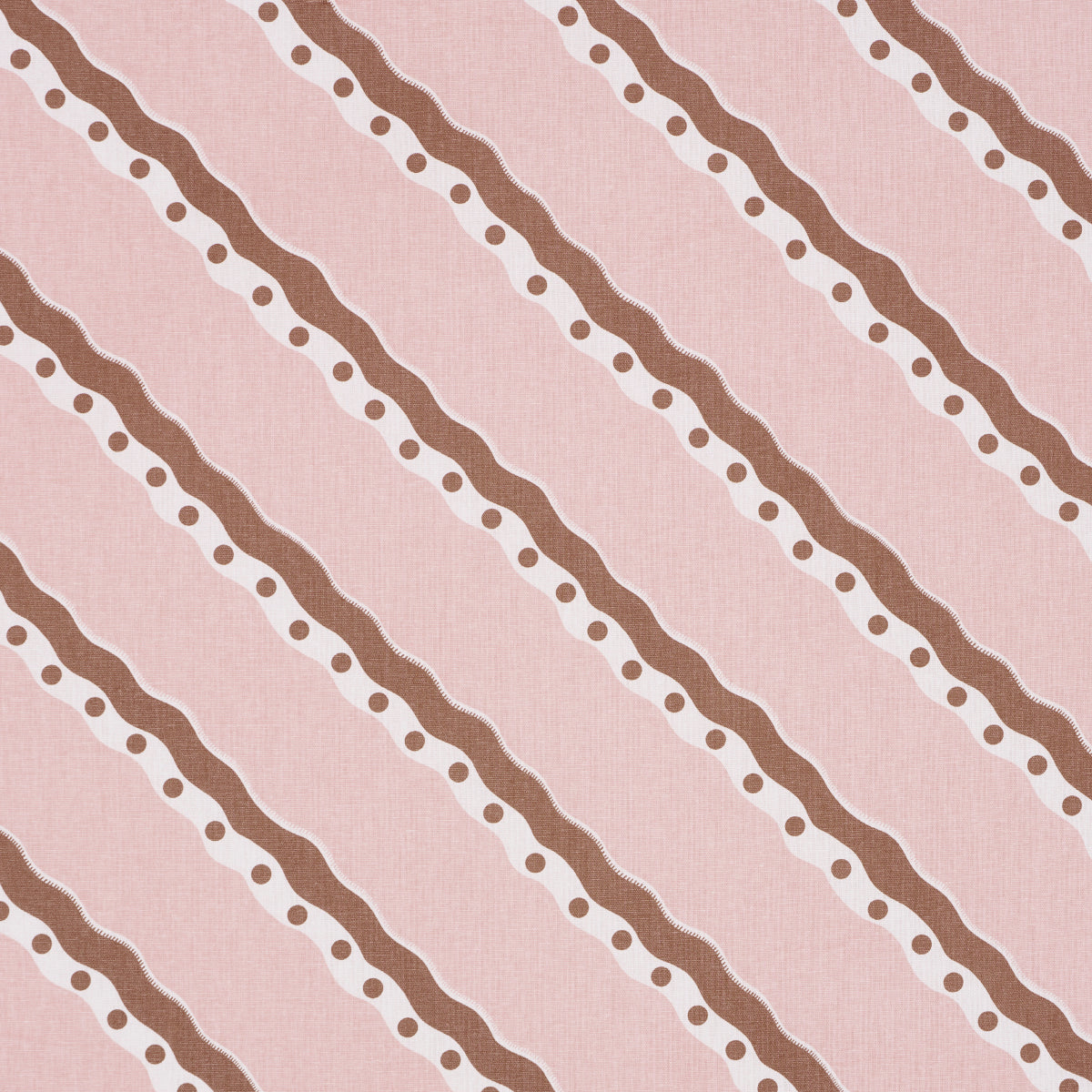 SCHUMACHER  DOMINO EFFECT ROUSSEAU STRIPE   Cocoa & Blush   - 181912