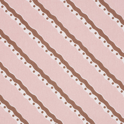 SCHUMACHER  DOMINO EFFECT ROUSSEAU STRIPE   Cocoa & Blush   - 181912