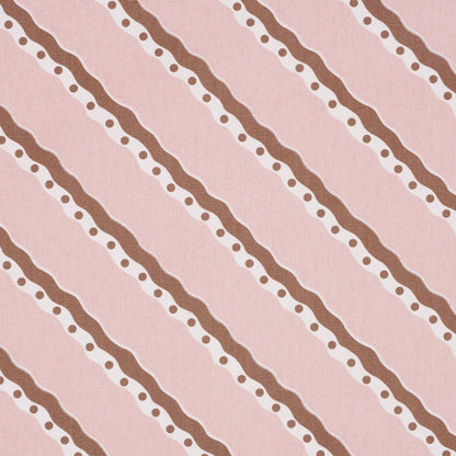 SCHUMACHER  DOMINO EFFECT ROUSSEAU STRIPE   Cocoa & Blush   - 181912