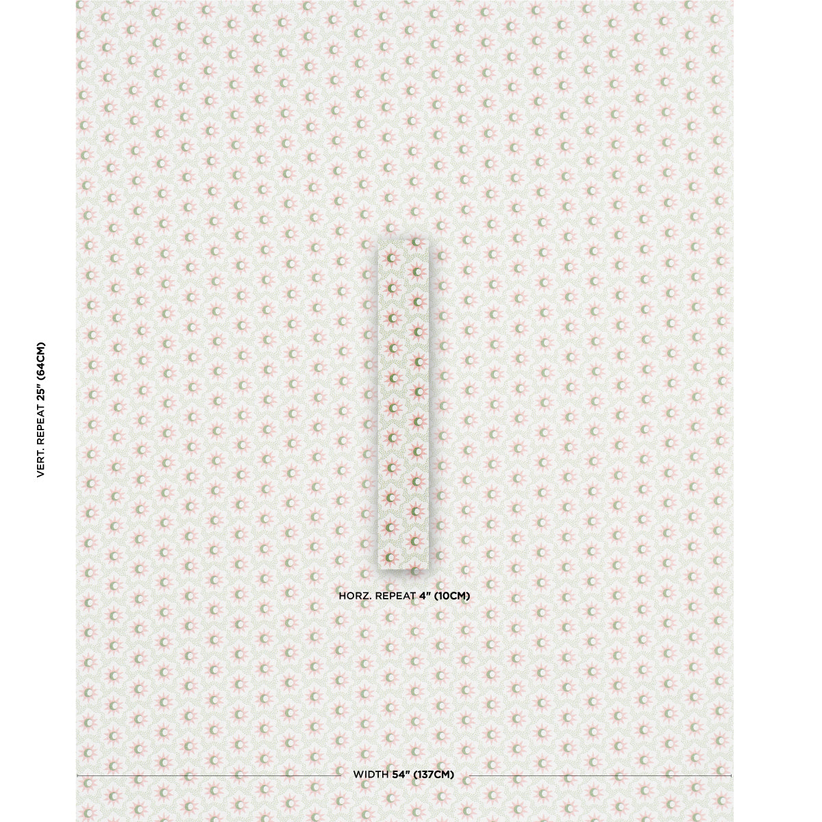 SCHUMACHER  DOMINO EFFECT LUCIE PRINTS PRINTS PINK , GREEN   - 181940