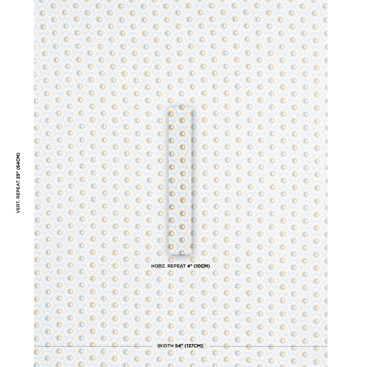 SCHUMACHER  DOMINO EFFECT LUCIE PRINTS PRINTS YELLOW , SKY   - 181941