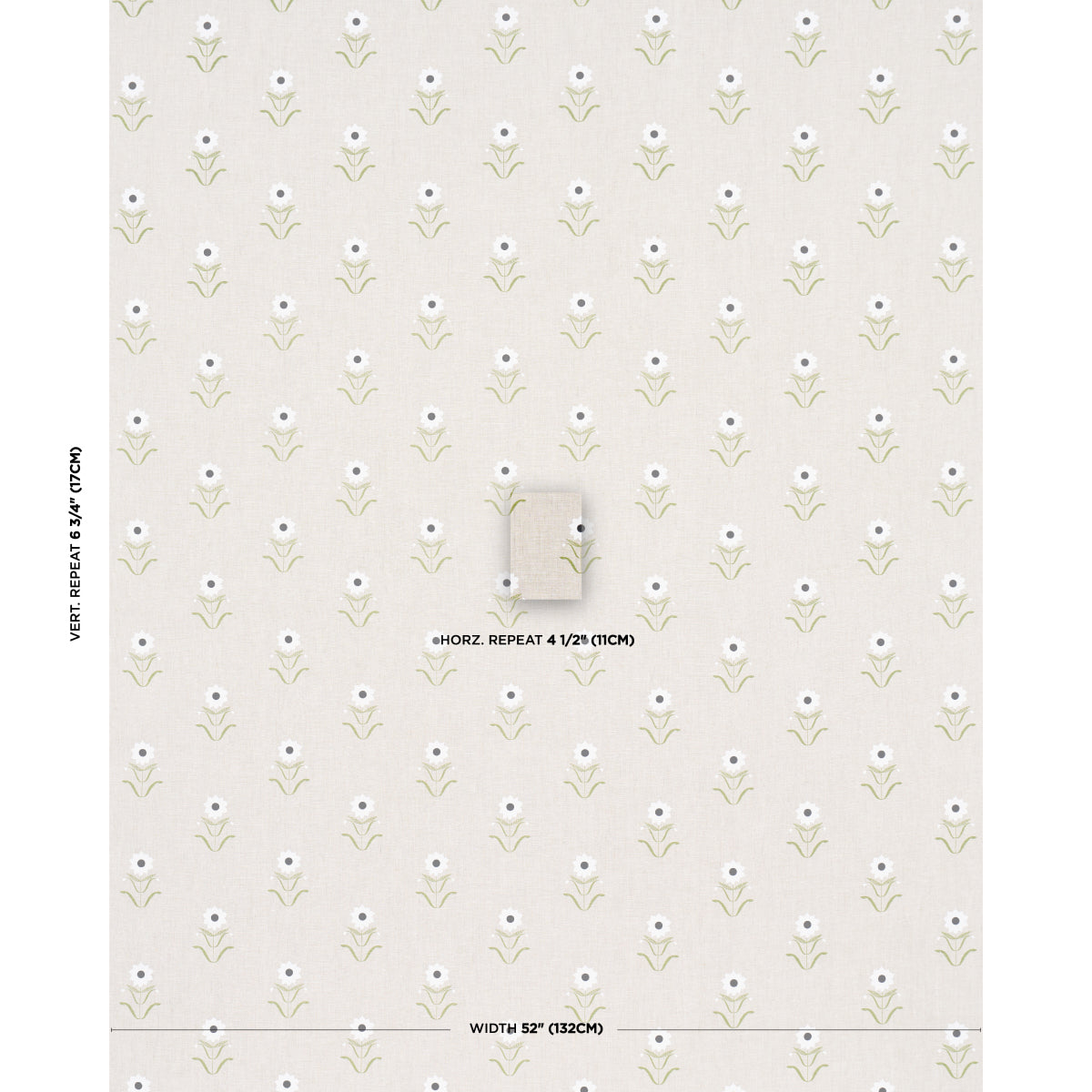 SCHUMACHER  CLARE ROJAS FOR PEG NORRISS FORGET ME NOTS PRINTS PRINTS WHITE ON LINEN   - 181981