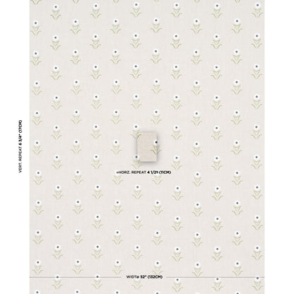 SCHUMACHER  CLARE ROJAS FOR PEG NORRISS FORGET ME NOTS PRINTS PRINTS WHITE ON LINEN   - 181981