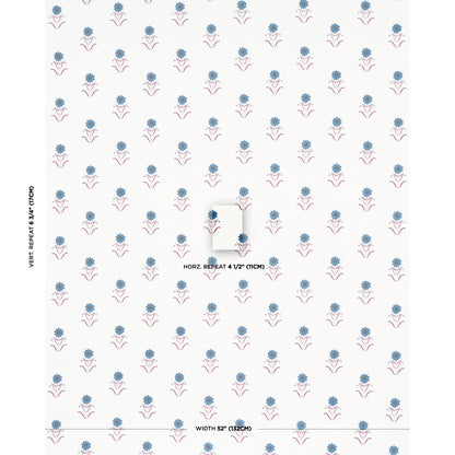 SCHUMACHER  PEG NORRISS FORGET ME NOTS PRINTS PRINTS BLUE , PLUM   - 181982