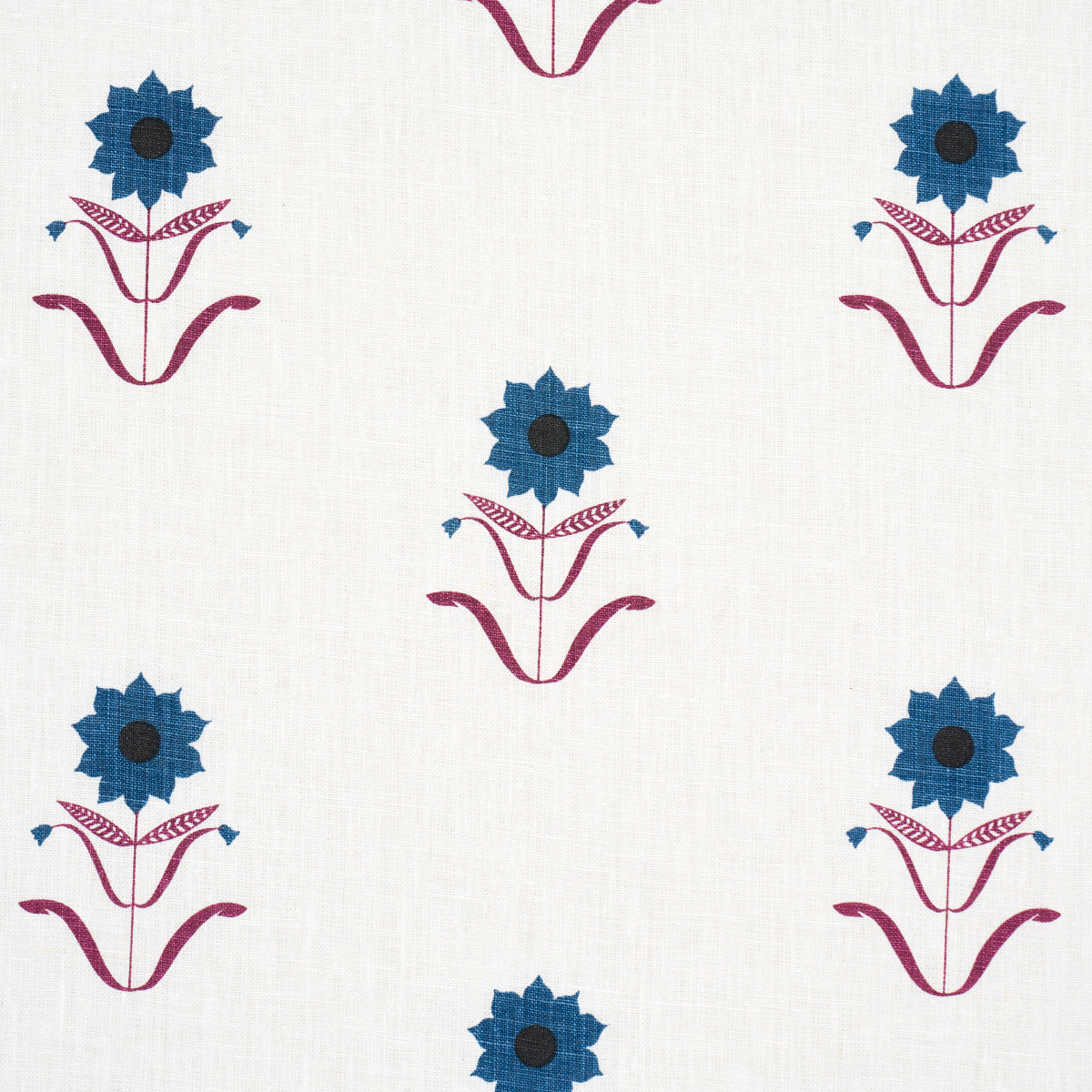 SCHUMACHER  PEG NORRISS FORGET ME NOTS PRINTS PRINTS BLUE , PLUM   - 181982