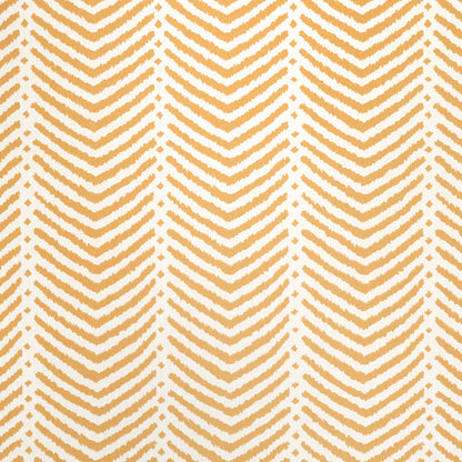 Golden chevron zigzag pattern on cream background; repeating V-shaped motifs across the print.
