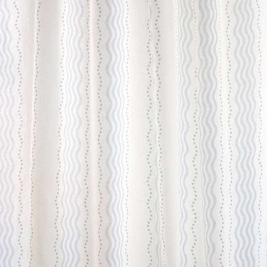 SCHUMACHER  RITA KONIG MARGOT LINEN SHEER PRINTS PRINTS BLUE   - 182011