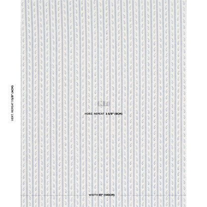 Light gray vertical stripe wallpaper with tiny repeating motif for a classic wallcovering look.