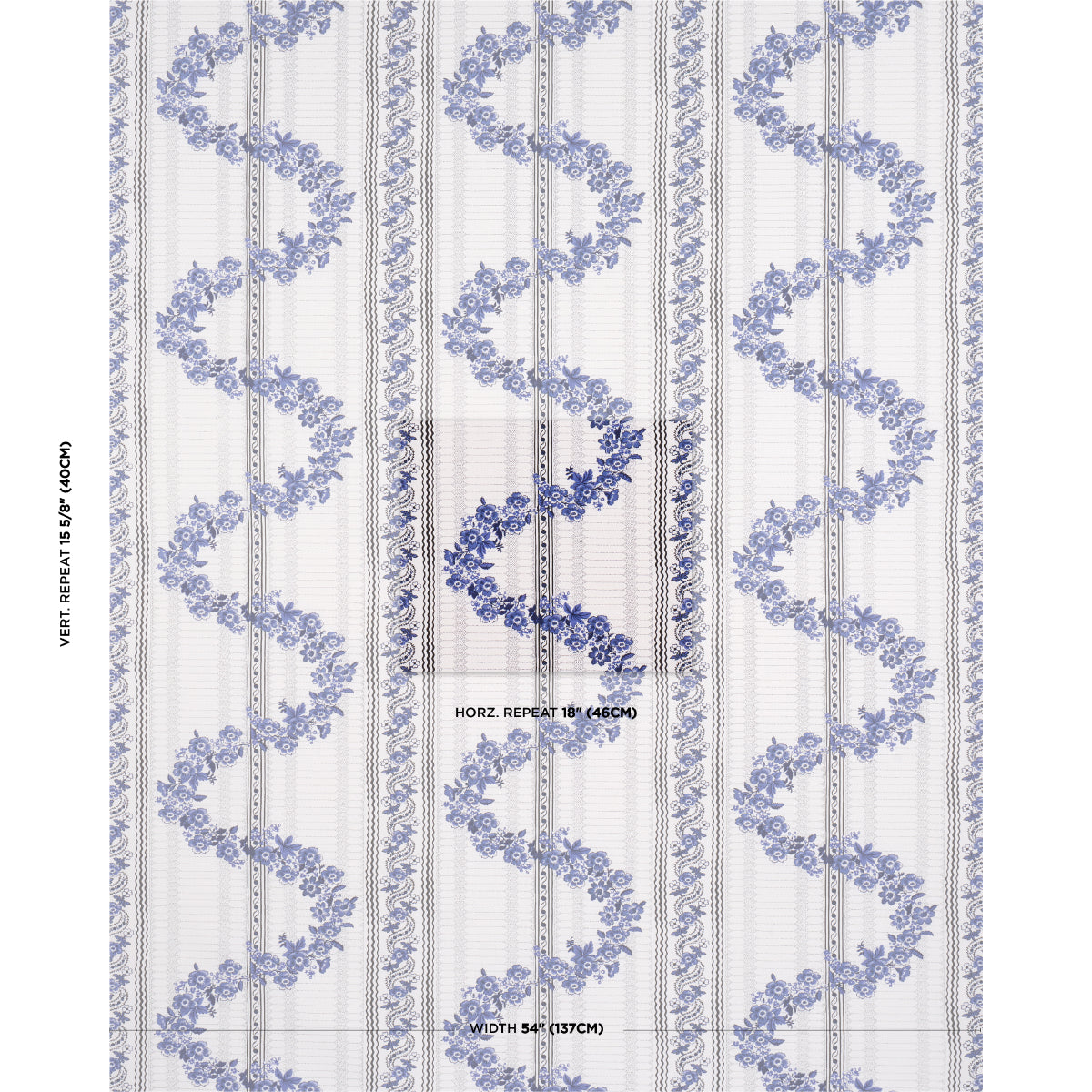 SCHUMACHER  RITA KONIG SERENA GARLAND PRINTS PRINTS BLUE   - 182070