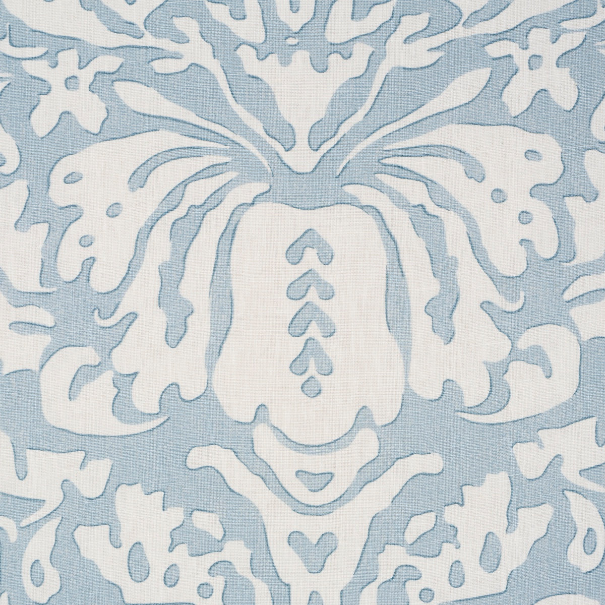SCHUMACHER  VEERE GRENNEY SUFFOLK DAMASK PRINTS PRINTS BLUE   - 182121