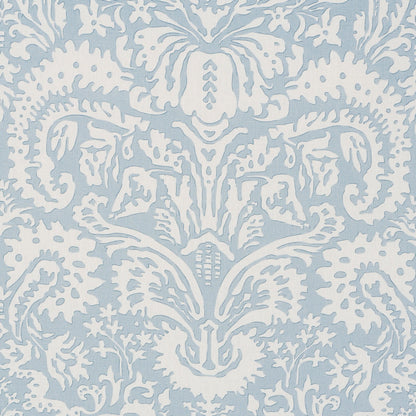 SCHUMACHER  VEERE GRENNEY SUFFOLK DAMASK PRINTS PRINTS BLUE   - 182121