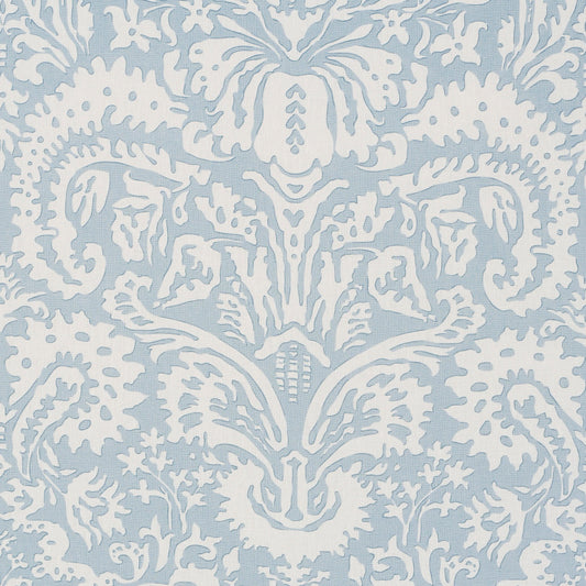 SCHUMACHER  VEERE GRENNEY SUFFOLK DAMASK PRINTS PRINTS BLUE   - 182121