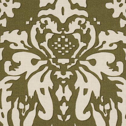 SCHUMACHER  VEERE GRENNEY SUFFOLK DAMASK   Olive   - 182122