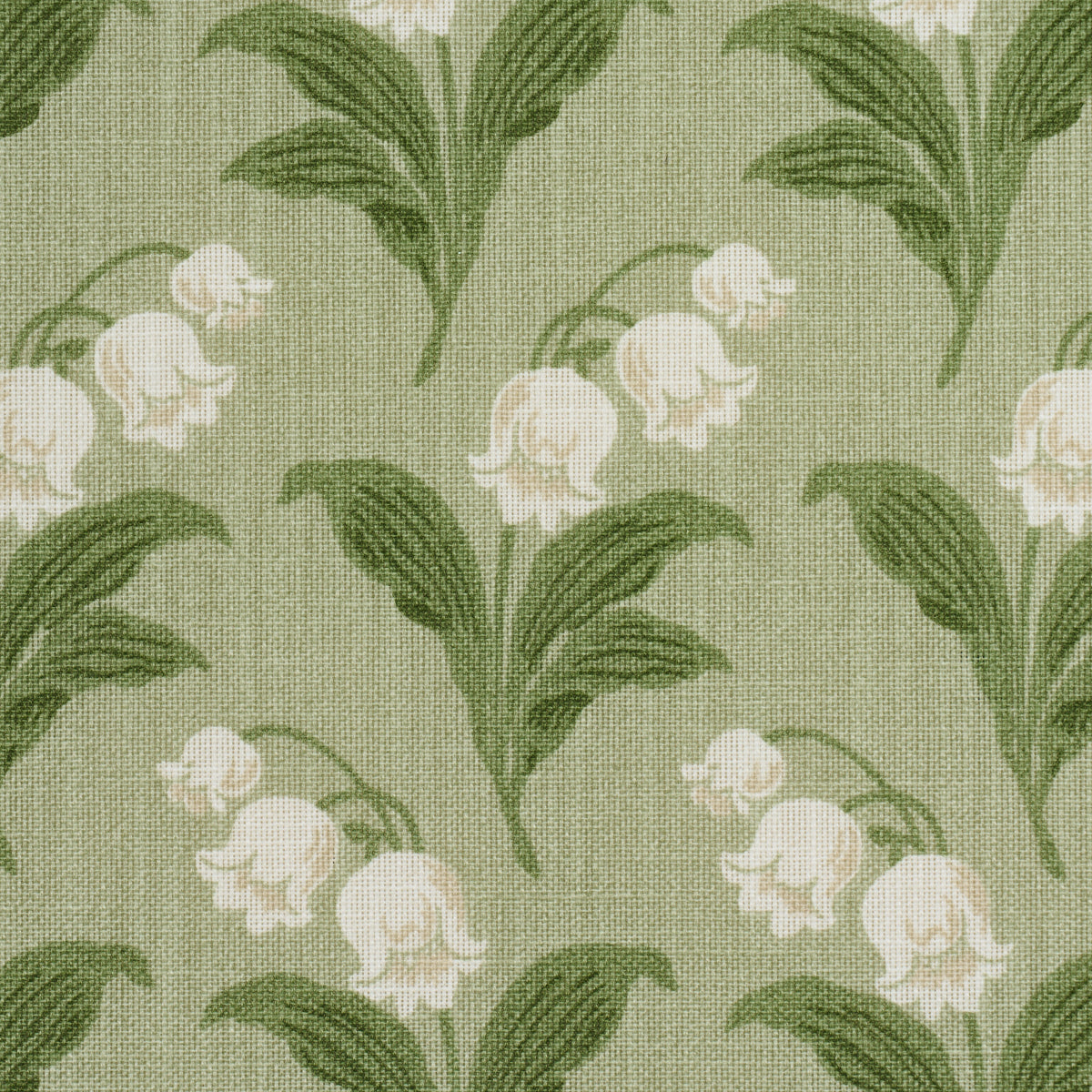 SCHUMACHER  CRAFT REVIVAL LILY OF THE VALLEY INDOOR/OUTDOOR PRINTS PRINTS MOSS   - 182140