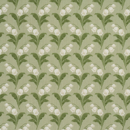 SCHUMACHER  CRAFT REVIVAL LILY OF THE VALLEY INDOOR/OUTDOOR PRINTS PRINTS MOSS   - 182140