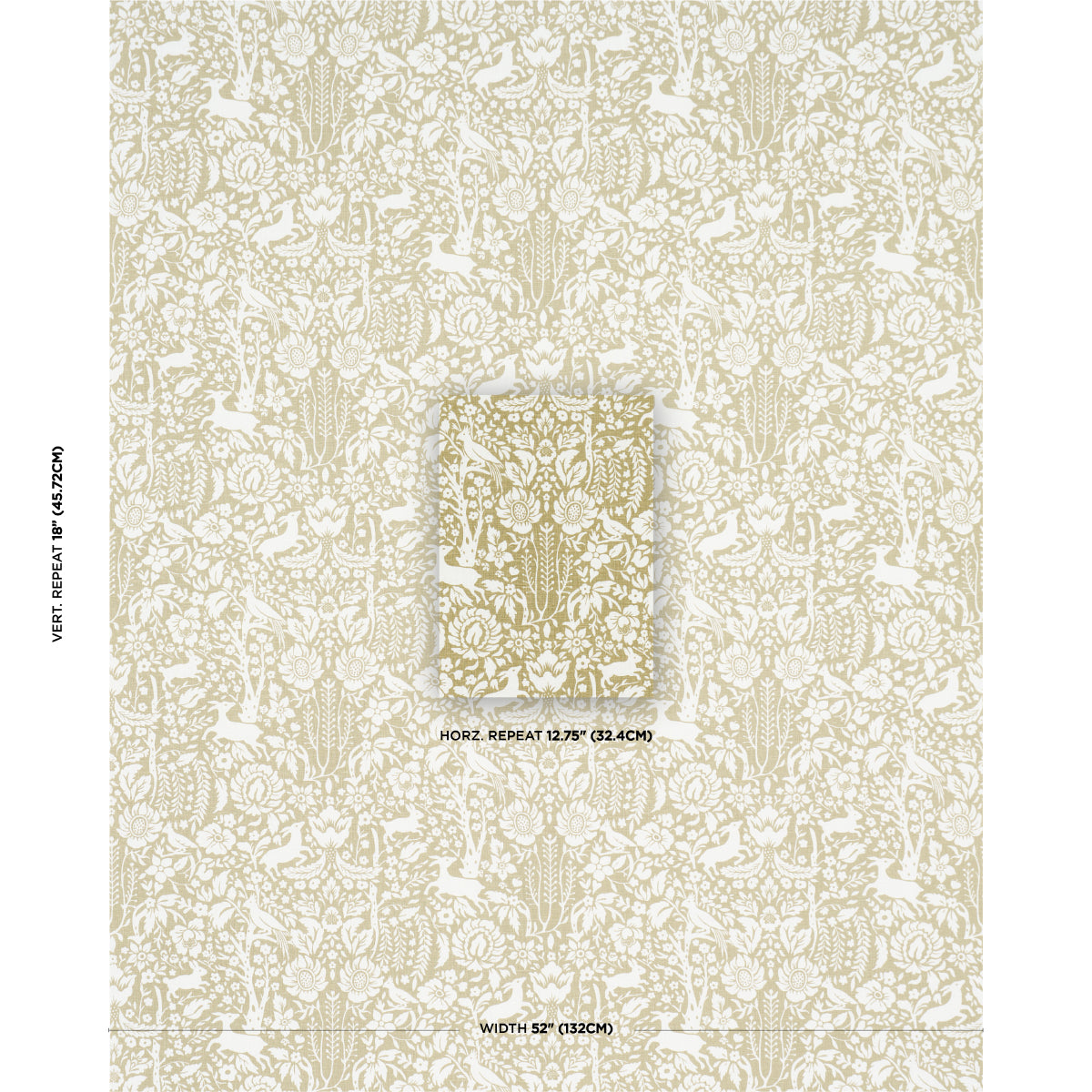 SCHUMACHER  CRAFT REVIVAL DEERFIELD PRINTS PRINTS MOSS   - 182170