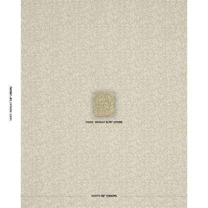 SCHUMACHER  CRAFT REVIVAL WILLOW LEAF PRINTS PRINTS MOSS   - 182181