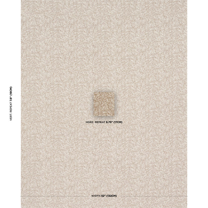 SCHUMACHER  CRAFT REVIVAL WILLOW LEAF PRINTS PRINTS MOCHA   - 182182