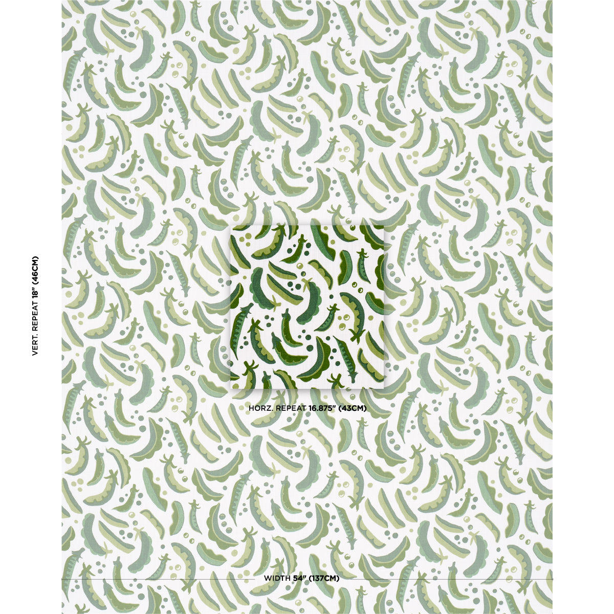 SCHUMACHER  STUDIO BON SUGAR ANN INDOOR/OUTDOOR PRINTS PRINTS GREEN   - 182210