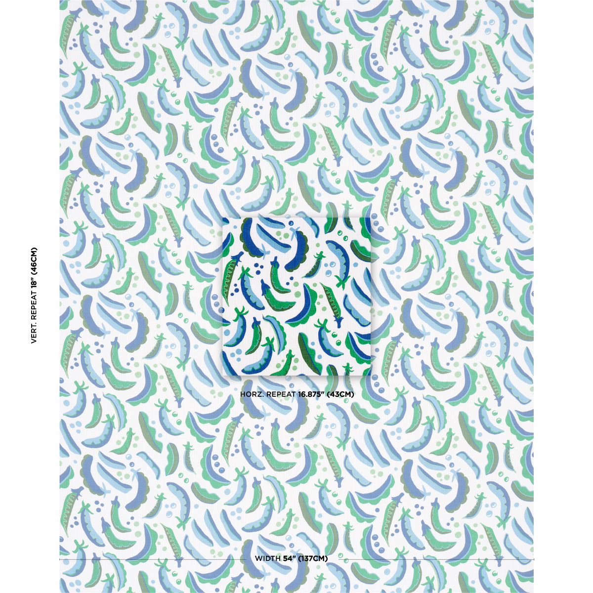 SCHUMACHER  STUDIO BON SUGAR ANN INDOOR/OUTDOOR PRINTS PRINTS FRENCH BLUE   - 182211