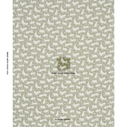 SCHUMACHER  A COUNTRY LIFE COTTONTAILS PRINTS PRINTS MOSS   - 182240