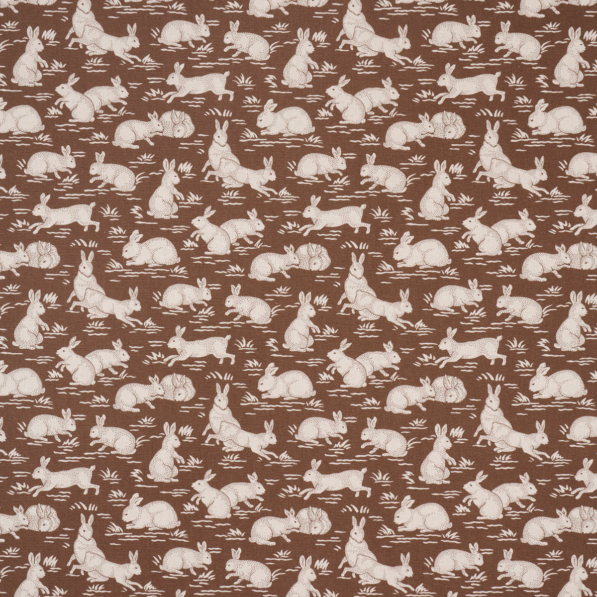 SCHUMACHER  A COUNTRY LIFE COTTONTAILS PRINTS PRINTS CHESTNUT   - 182241