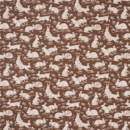 SCHUMACHER  A COUNTRY LIFE COTTONTAILS PRINTS PRINTS CHESTNUT   - 182241