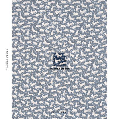 SCHUMACHER  A COUNTRY LIFE COTTONTAILS PRINTS PRINTS INDIGO   - 182242