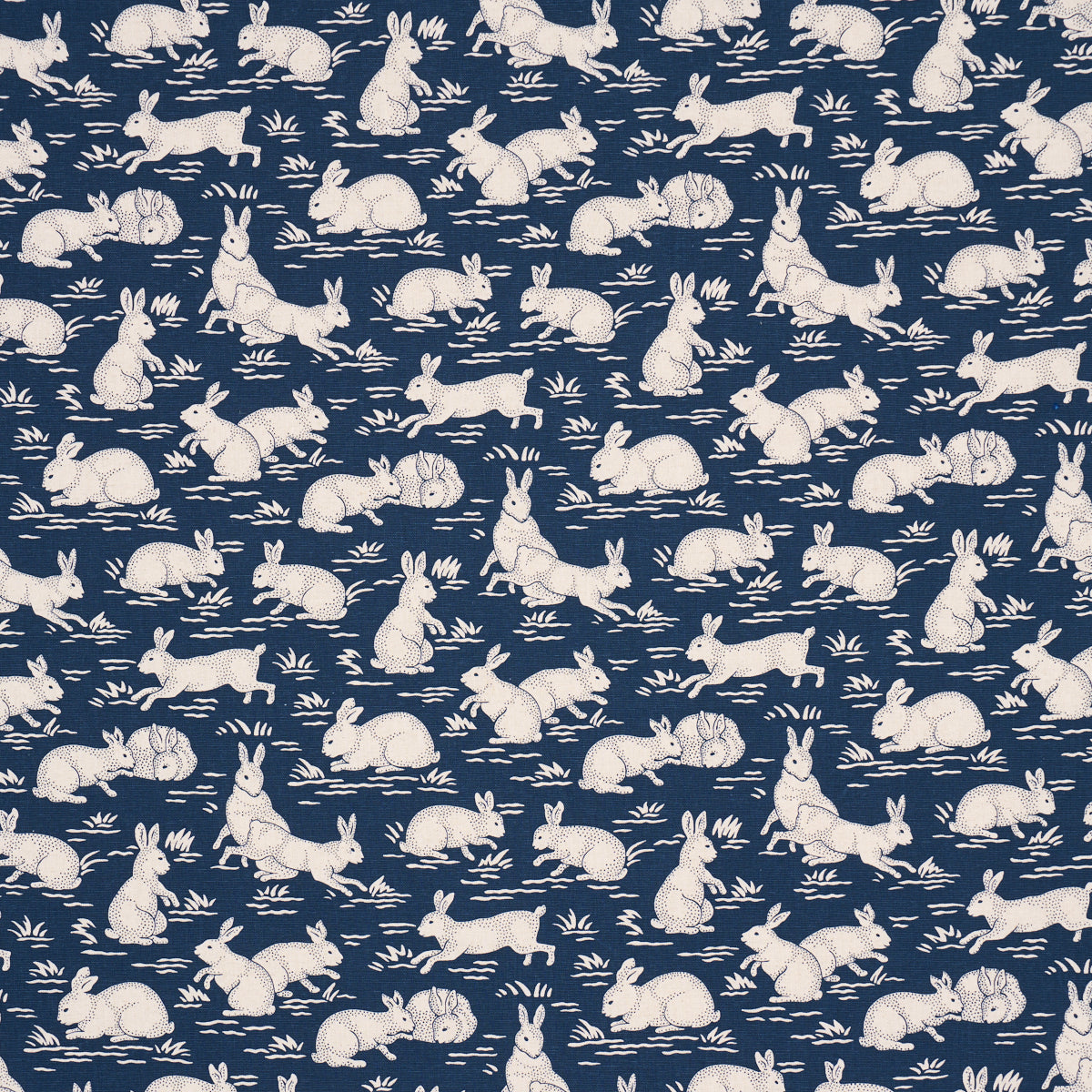 SCHUMACHER  A COUNTRY LIFE COTTONTAILS PRINTS PRINTS INDIGO   - 182242