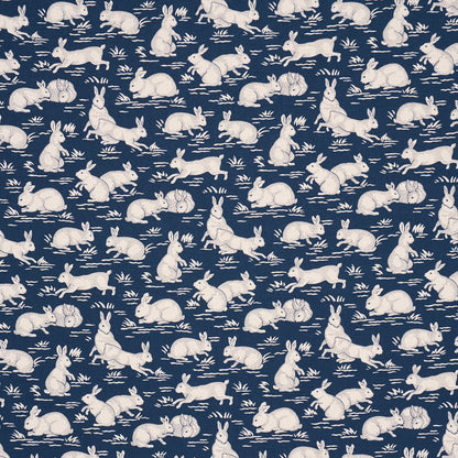 SCHUMACHER  A COUNTRY LIFE COTTONTAILS PRINTS PRINTS INDIGO   - 182242