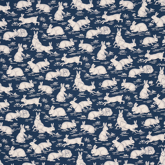 SCHUMACHER  A COUNTRY LIFE COTTONTAILS PRINTS PRINTS INDIGO   - 182242
