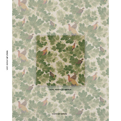 SCHUMACHER  A COUNTRY LIFE COVEY HEDGE PRINTS PRINTS PINE   - 182250