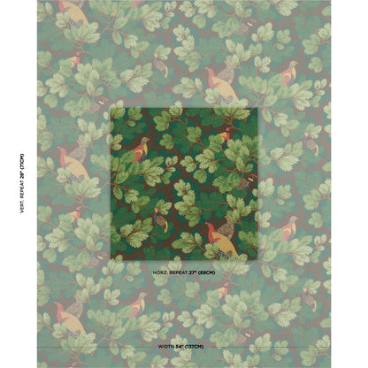 SCHUMACHER  A COUNTRY LIFE COVEY HEDGE PRINTS PRINTS CHESTNUT   - 182251