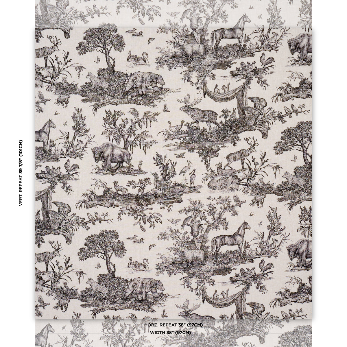 SCHUMACHER  A COUNTRY LIFE WESTERN TOILE PRINTS PRINTS CARBON   - 182270