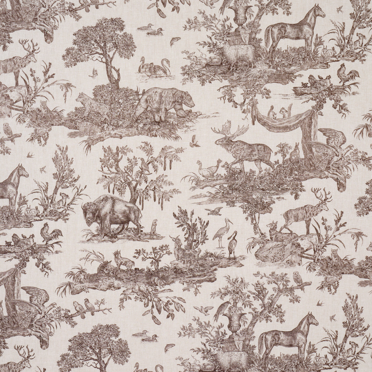 SCHUMACHER  A COUNTRY LIFE WESTERN TOILE PRINTS PRINTS SEPIA   - 182271