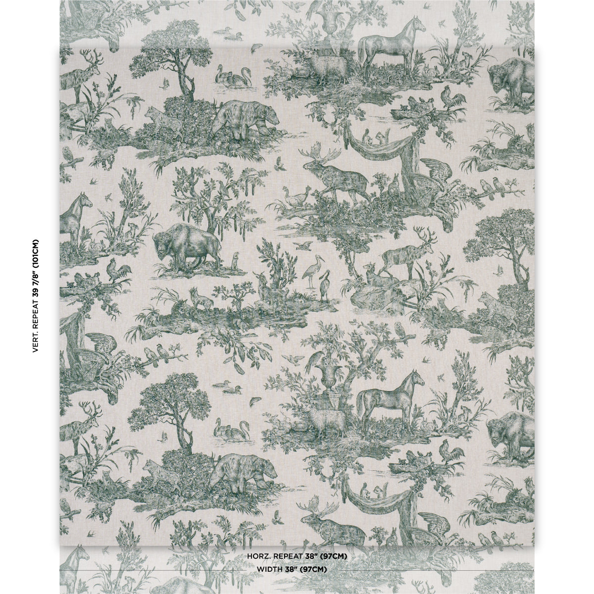 SCHUMACHER  A COUNTRY LIFE WESTERN TOILE PRINTS PRINTS FOREST   - 182272