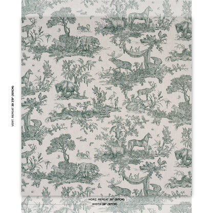 SCHUMACHER  A COUNTRY LIFE WESTERN TOILE PRINTS PRINTS FOREST   - 182272