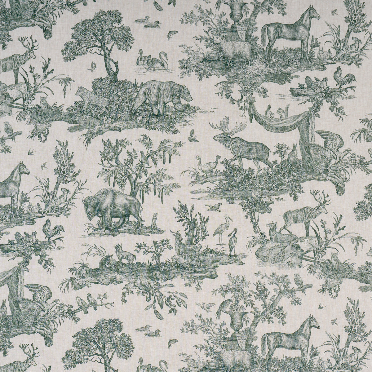 SCHUMACHER  A COUNTRY LIFE WESTERN TOILE PRINTS PRINTS FOREST   - 182272