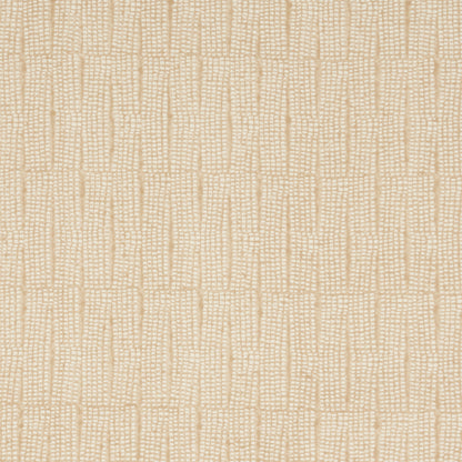 Beige woven fabric & subtle vertical rectangular dotted pattern; soft upholstery texture.